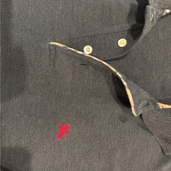 Burberry Charcoal Knit with Signature Check Accent - Picture 3 of 4